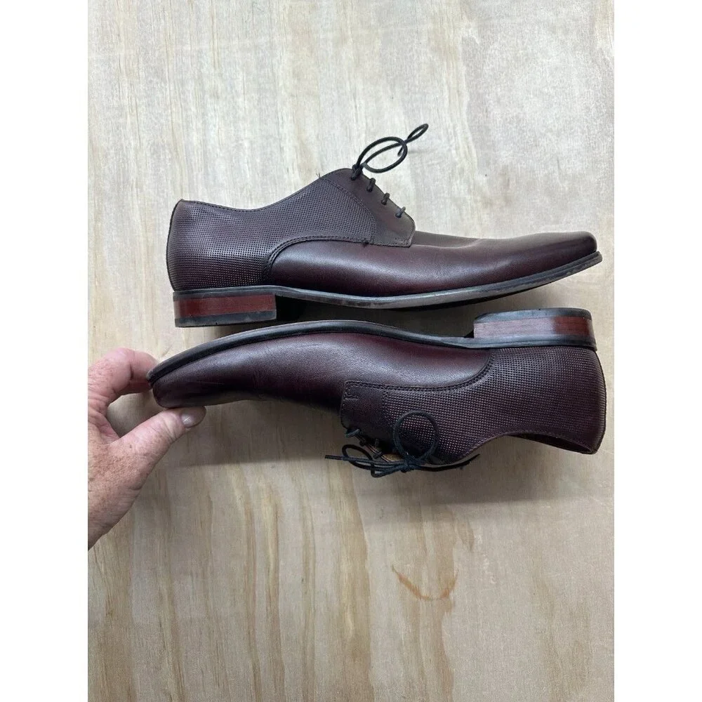 Florsheim Men’s Dress Shoes‎ Brown Leather Lace Up Oxford 10D Shoe Work Comfort